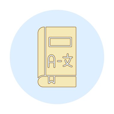 Kitap simgesinin vektör illüstrasyonu 