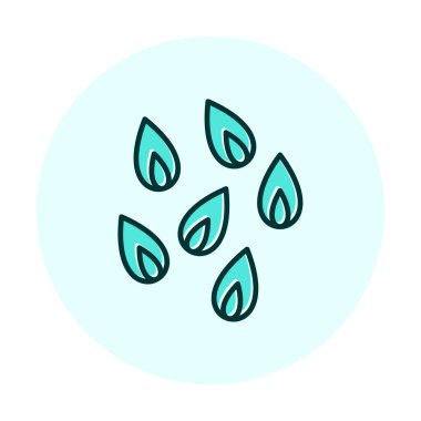 Çiçek Yaprakları simgesi, vektör illüstrasyonu  