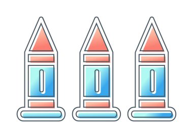 Askeri silah mermileri vektör ikonu. Sembol, logo çizimi. Vektör grafikleri 