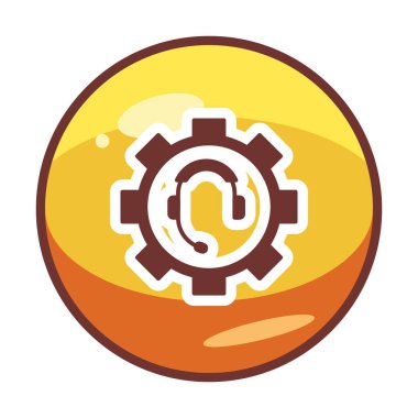 Arama Servisi vektör simgesi ayarlama 