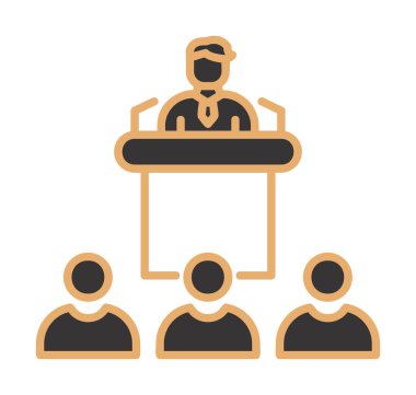 Yönetim dairesi simgesi. vektör illüstrasyonu