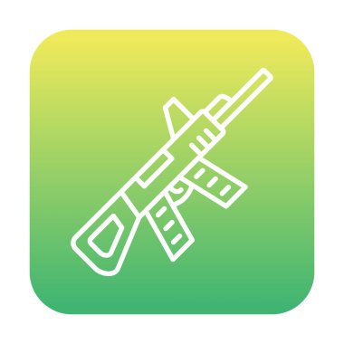 Makine Tüfeği vektör illüstrasyonu