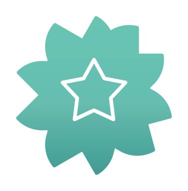 Sakura çiçek simgesi, vektör illüstrasyonu 