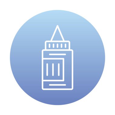 Boya tüpü. Web simgesi vektör illüstrasyonu  