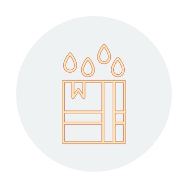 Su geçirmez Parsel simgesinin vektör çizimi  