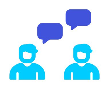 Basit Çalışma İletişim simgesi, vektör illüstrasyonu