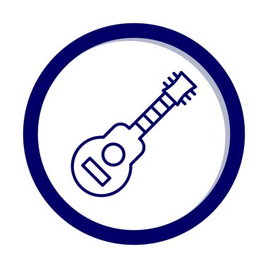 Basit grafik gitar simgesi çizimi 