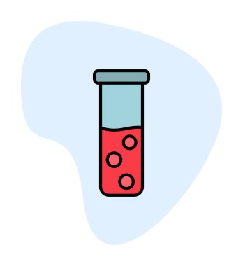 test tüpü modern simge vektör çizimi