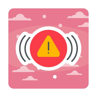 uyarı işareti simgesi, vektör illüstrasyonu  