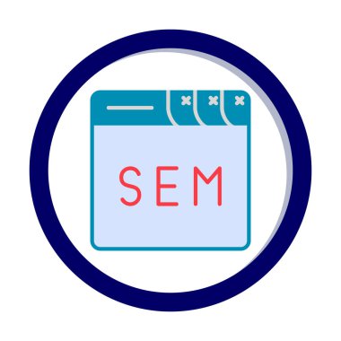 Web tarayıcı simgesi, vektör illüstrasyonu basit tasarım