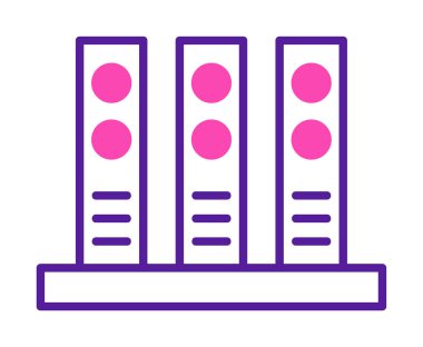 Ofis klasörleri simgesi, vektör illüstrasyonunu arşivle 