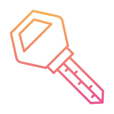 Araba anahtarı simgesi. düz dizayn. vektör illüstrasyonu 