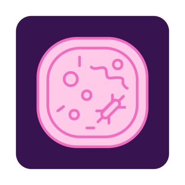 Hücre simgesi, vektör illüstrasyonu