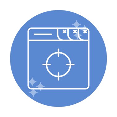 hedef simge, vektör illüstrasyonu basit tasarım