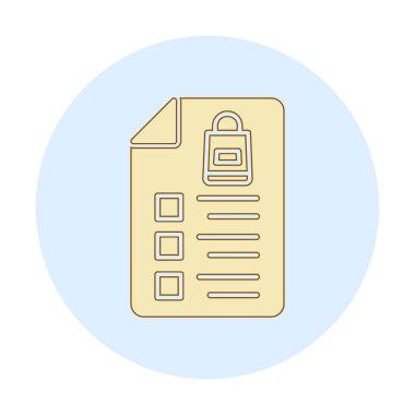 Alışveriş listesi simgesini, illüstrasyon vektör 