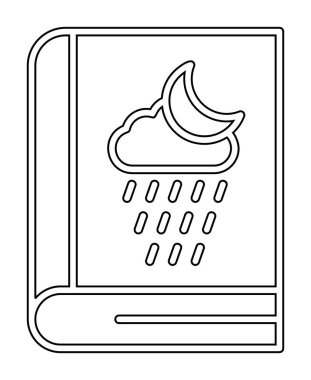 kitap simgesi, vektör illüstrasyonu basit tasarım