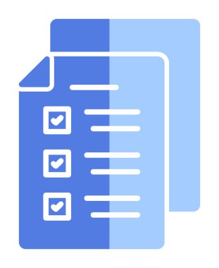 Sınav simgesi vektör illüstrasyonu 