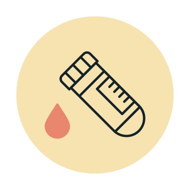 Kan Test Ağı simgesi, vektör illüstrasyonu