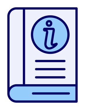 Bilgi Defteri simgesi. dosya simgesi. vektör illüstrasyonu