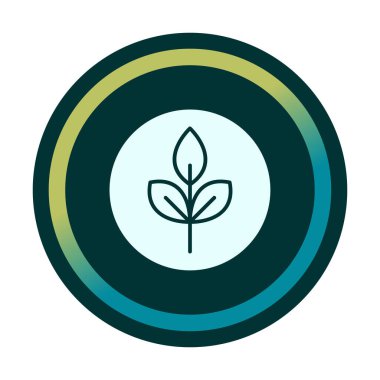 Yaprak logosu tasarımının vektör çizimi. Ekoloji kavramı 