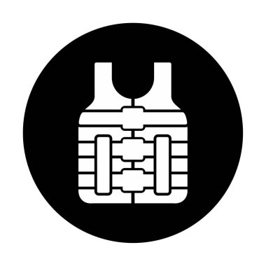 Modern Life Vest simge tasarımının vektör çizimi                     