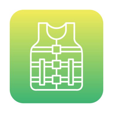 Modern Life Vest simge tasarımının vektör çizimi                     