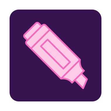 İşaretleyici. Web simgesi basit illüstrasyon                       