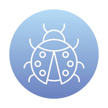  Basit grafik düz uğur böceği vektörü 