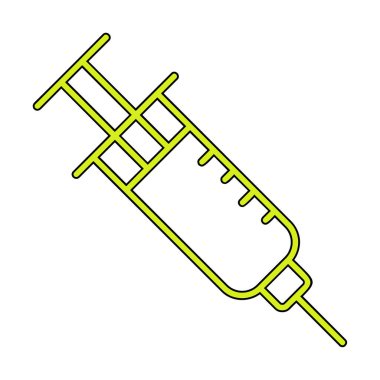 Şırınga ikonu vektör çizimi