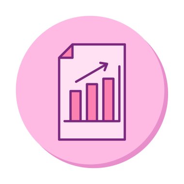 büyüyen grafik, bar grafiği vektör çizimi