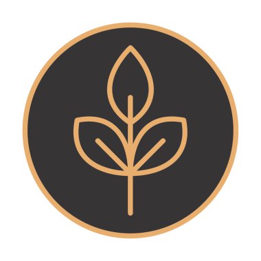 Yaprak logosu tasarımının vektör çizimi. Ekoloji kavramı 