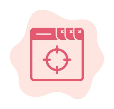 hedef simge, vektör illüstrasyonu basit tasarım