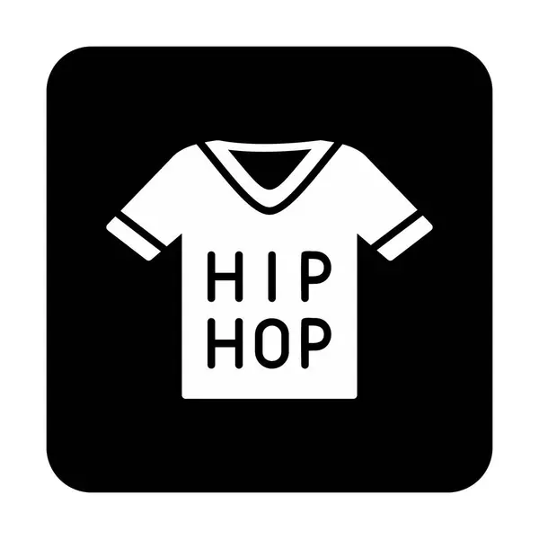 stock vector Jersey with hip hop text, vector illustration  