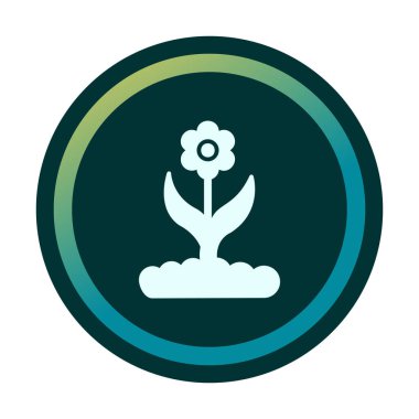  düz çiçek vektör illüstrasyonu   