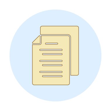 belgelerin vektör çizimi simgesi  