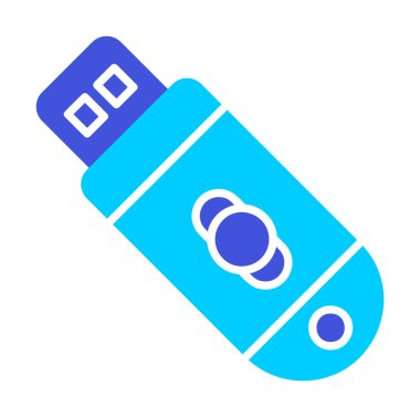 usb flash disk simgesinin vektör çizimi 