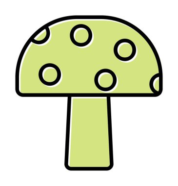 Mushroom icon, vector illustration simple design