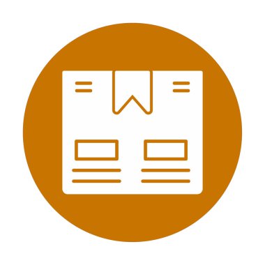 Taşıma Kutusunun vektör illüstrasyonu modern simge                             