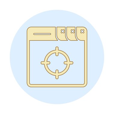 hedef simge, vektör illüstrasyonu basit tasarım