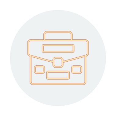 Portföy düz vektör simgesi