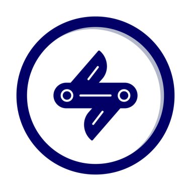 İsviçre bıçak ikonu vektörü beyaz arkaplanda izole edildi 