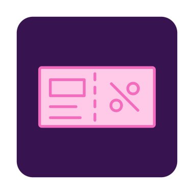 Faturacı Kara Cuma ikon vektör illüstrasyonu  