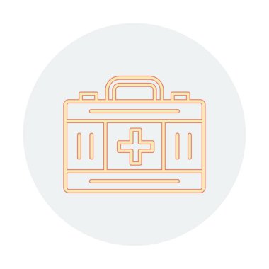 İlk yardım kiti vektör illüstrasyonu