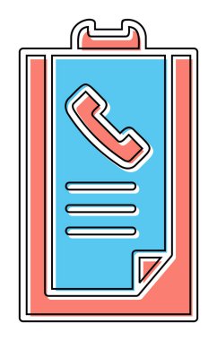 Basit Arama Listesi Geçmişi simgesi, vektör illüstrasyonu