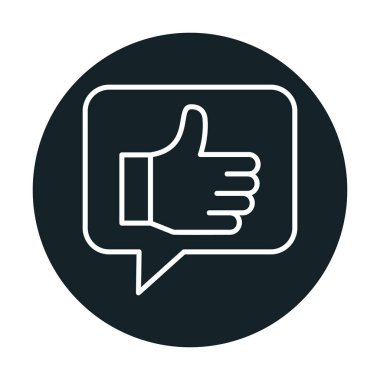 başparmak yukarı Web simgesi, vektör çizim                   