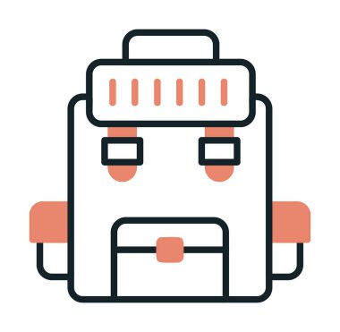 Askeri Sırt Çantası vektör çizimi