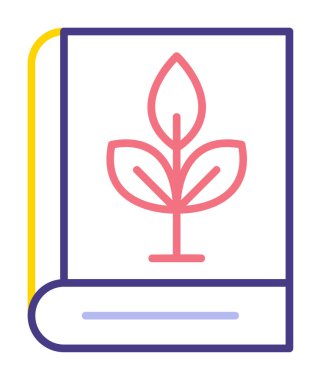 kitap simgesi, vektör illüstrasyonu basit tasarım