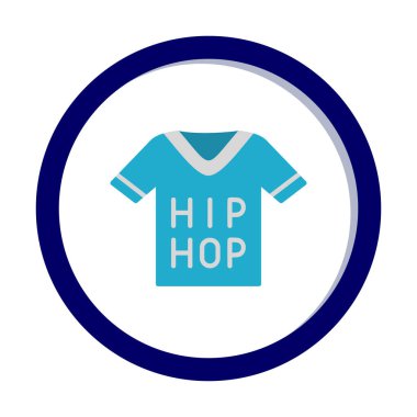 Hip hop metniyle Jersey, vektör illüstrasyonu  