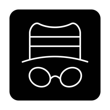 Basit casus yazılım simgesi, vektör illüstrasyonu