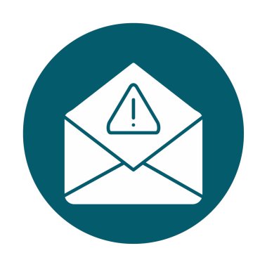 Basit çöp posta harfi simgesi, vektör illüstrasyonu